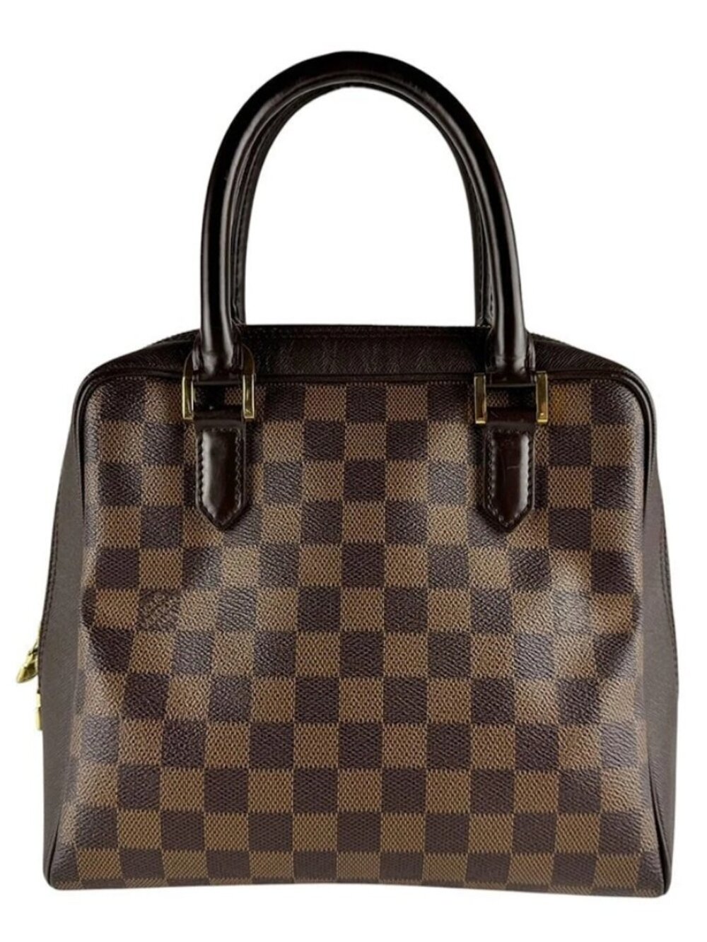 LOUIS VUITTON Damier Ebene Brera Handbag Brown